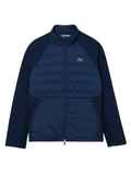 LACOSTE High Neck Quilted Golf Jacket Navy