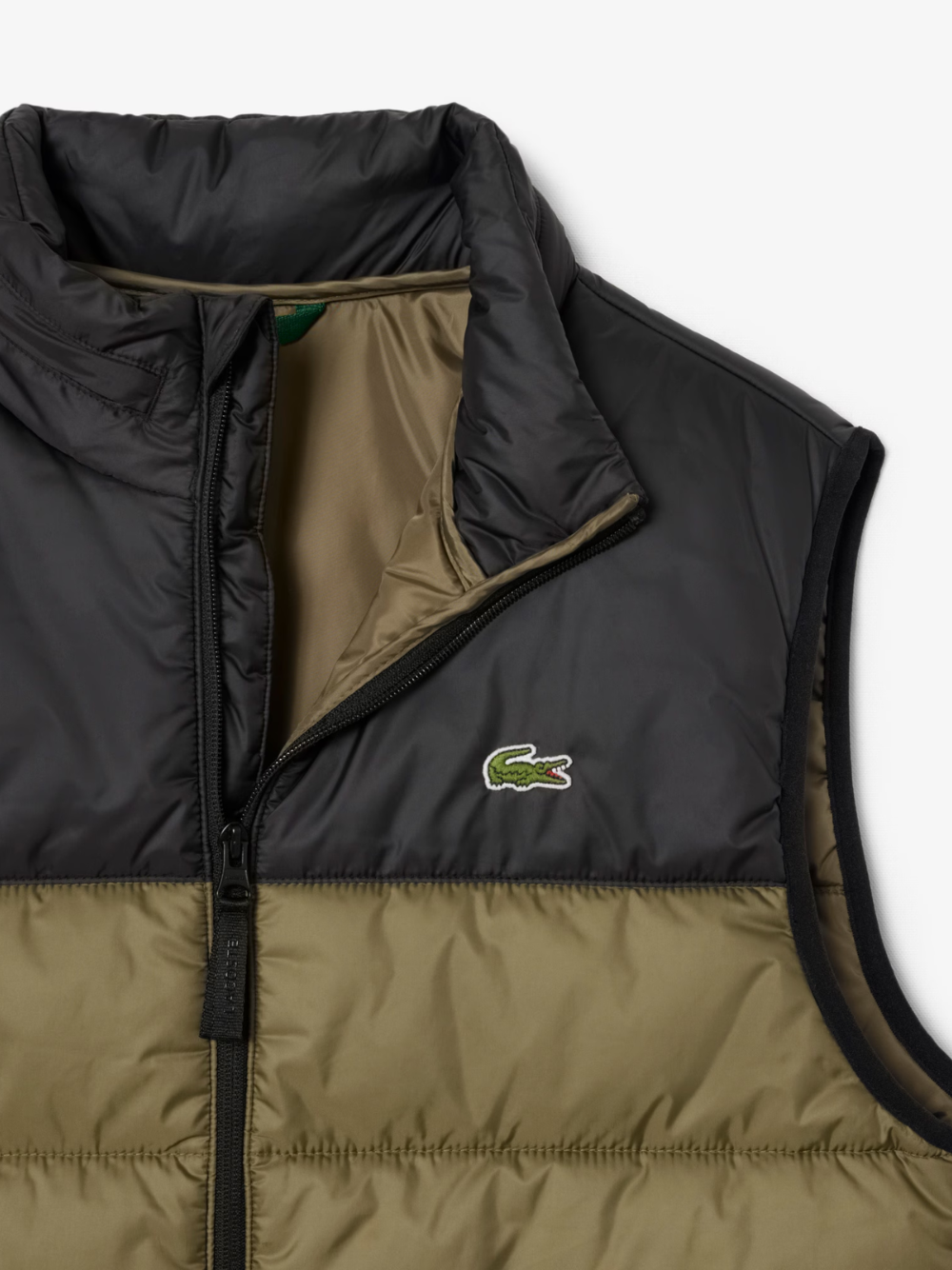 LACOSTE Sleeveless Water-Repellent Jacket Green