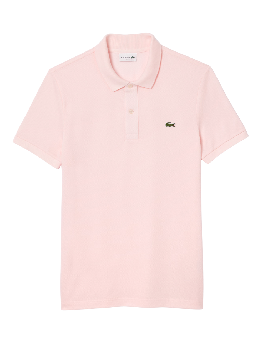 LACOSTE Slim Fit L.12.12 Piqué Polo Shirt Light Pink