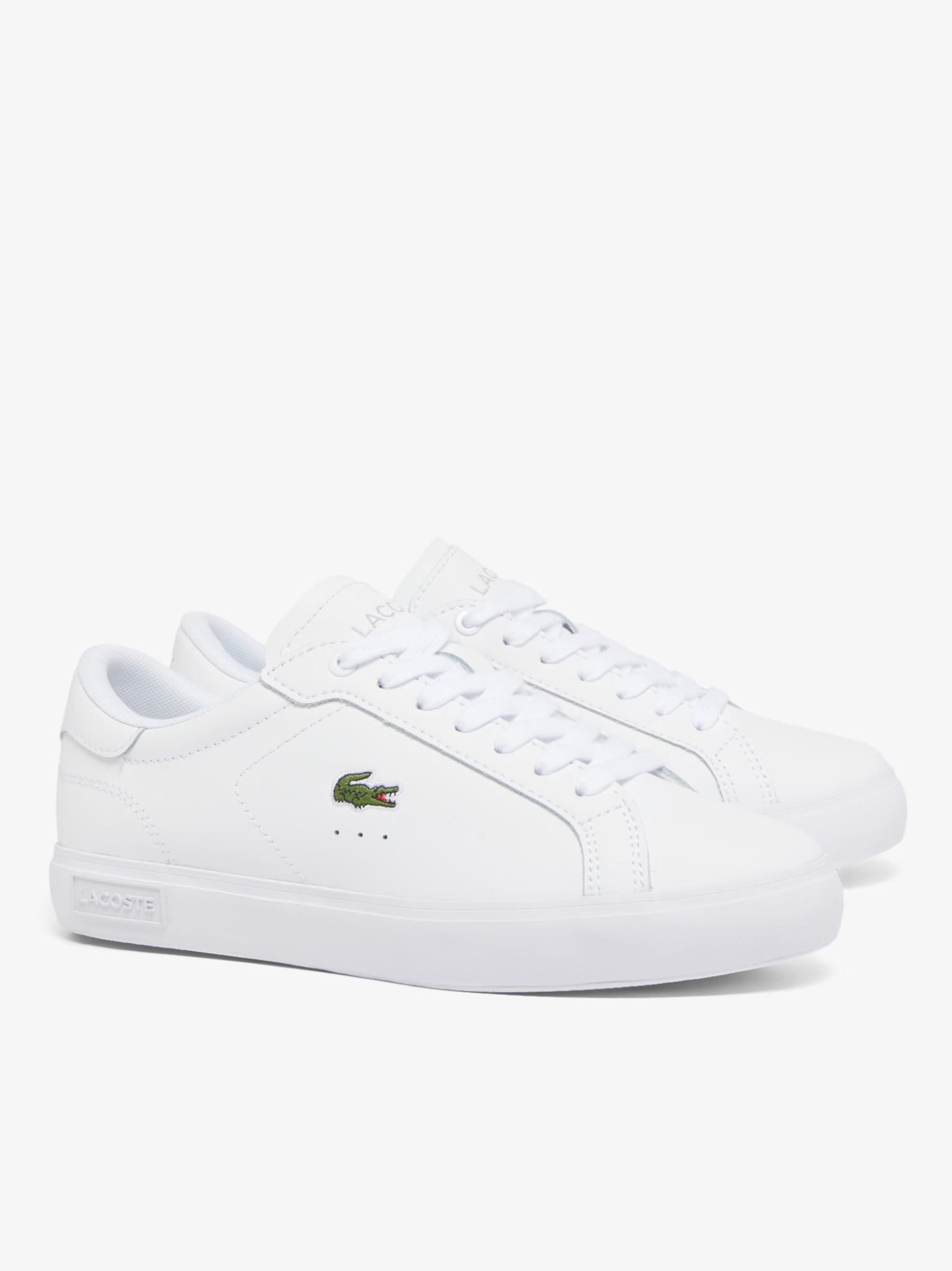 LACOSTE WOMEN Powercourt Leather Sneakers White