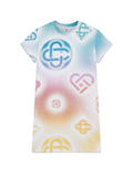 CASABLANCA WOMEN Halftone Logo T‑Shirt Dress Multicolour