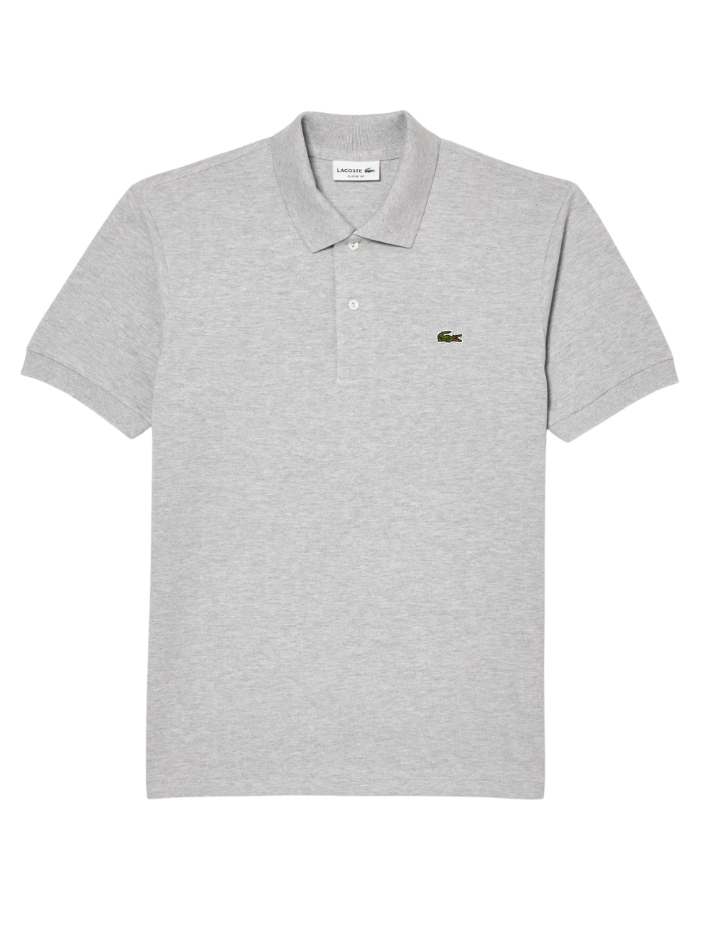 LACOSTE Classic Fit L.12.12 Marl Polo Shirt Grey