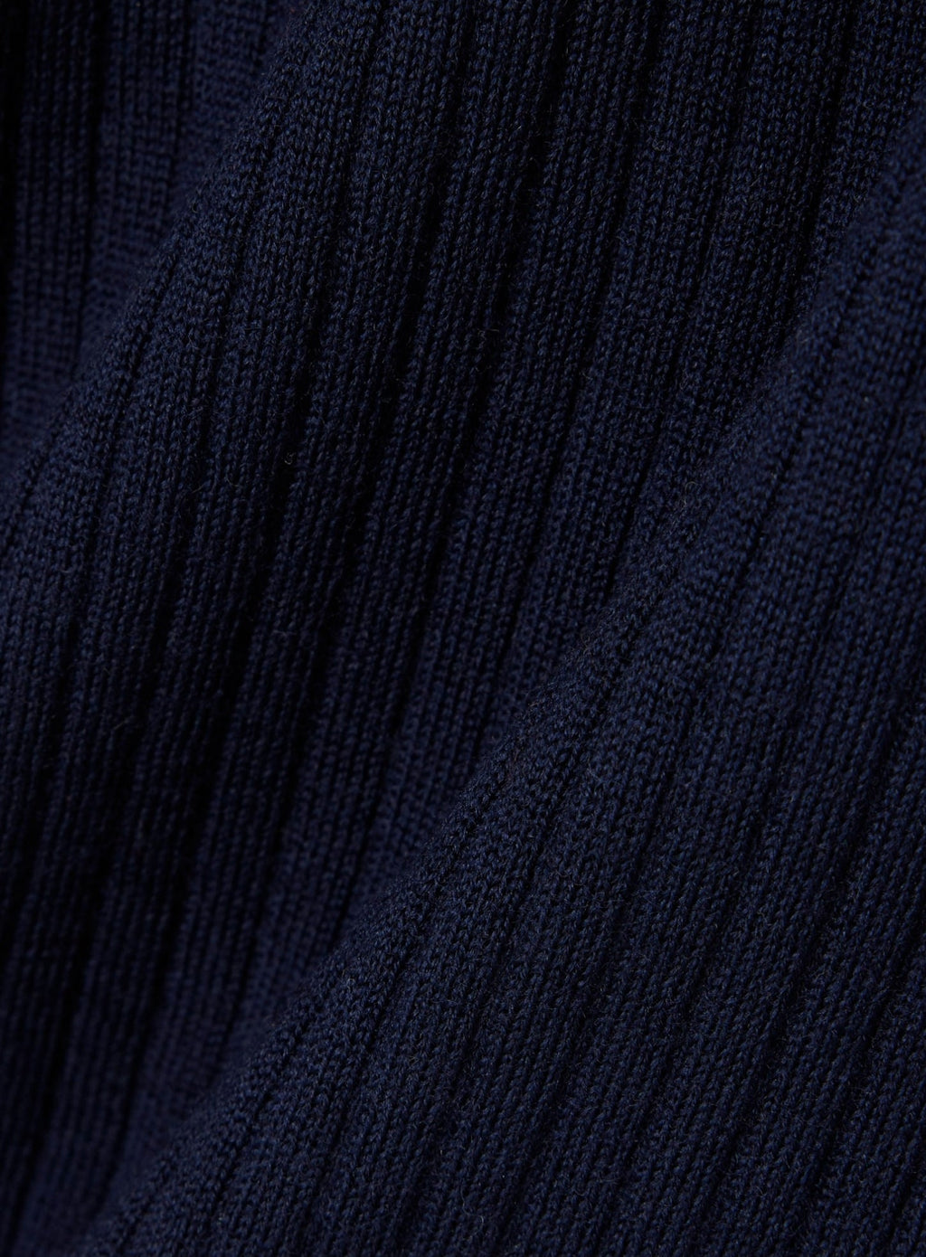 LACOSTE WOMEN Rib Knit Merino Wool Cardigan Midnight Blue