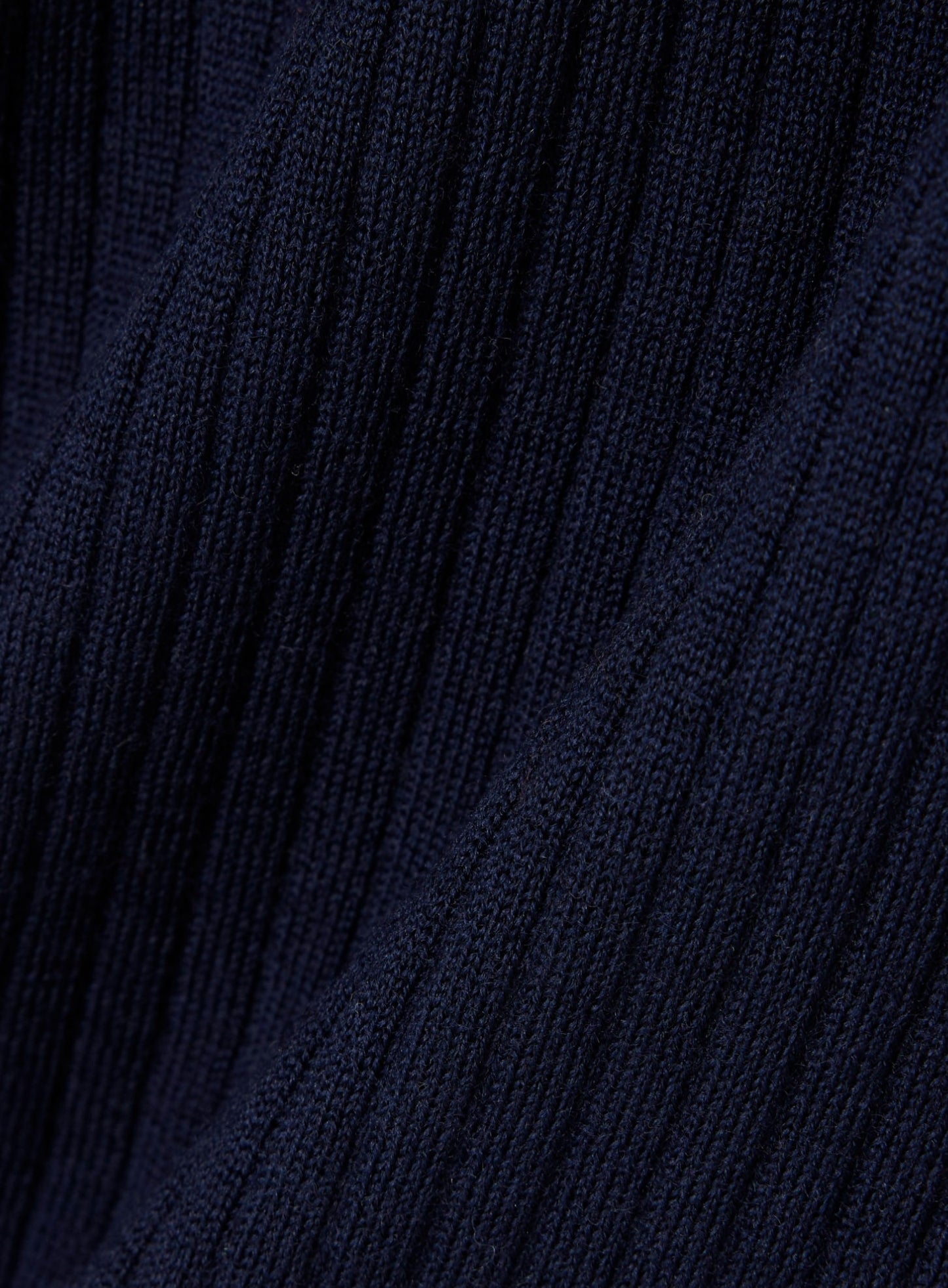 LACOSTE WOMEN Rib Knit Merino Wool Cardigan Midnight Blue