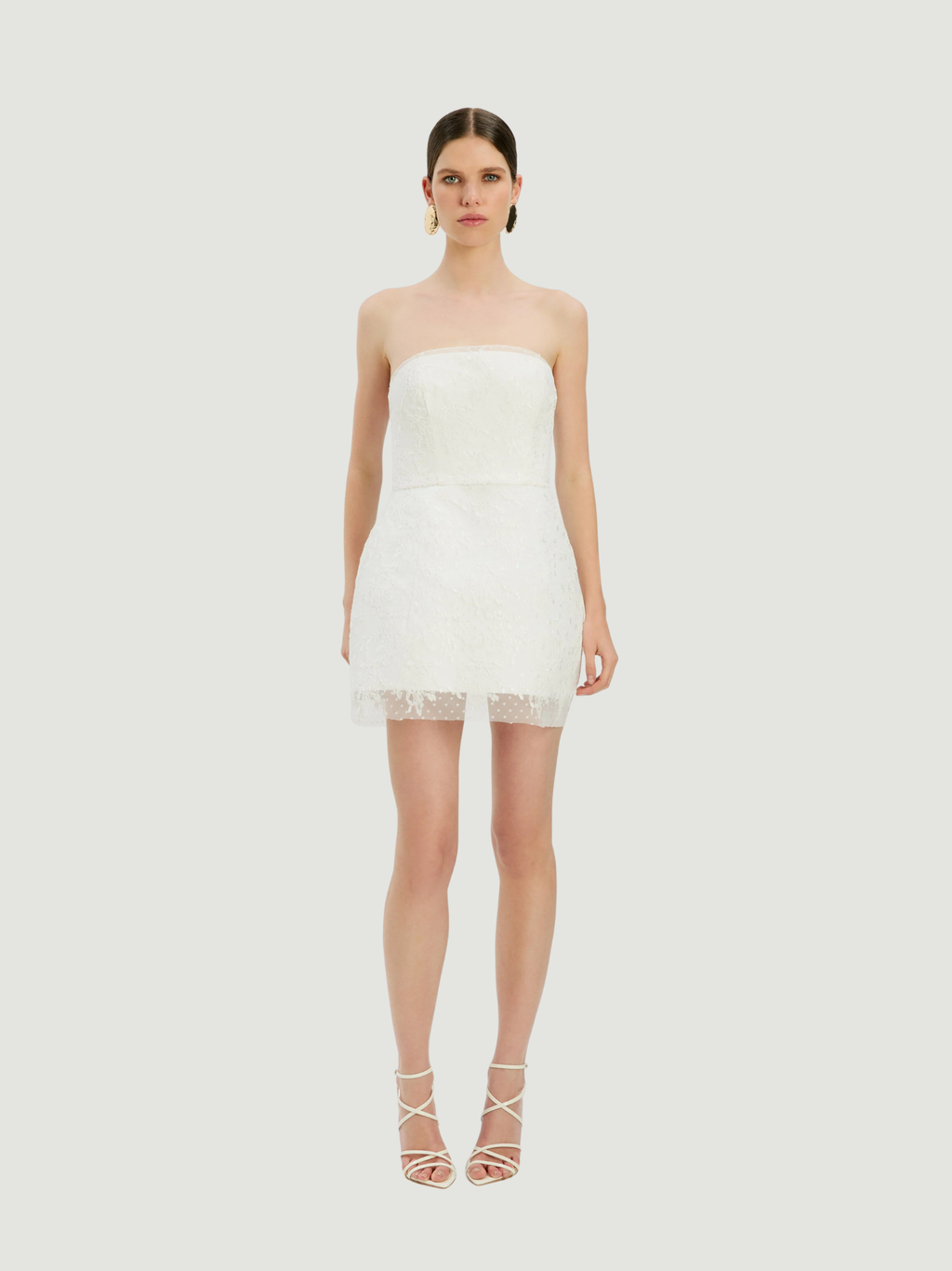 BARDOT WOMEN Franca Hourglass Mini Dress Ivory