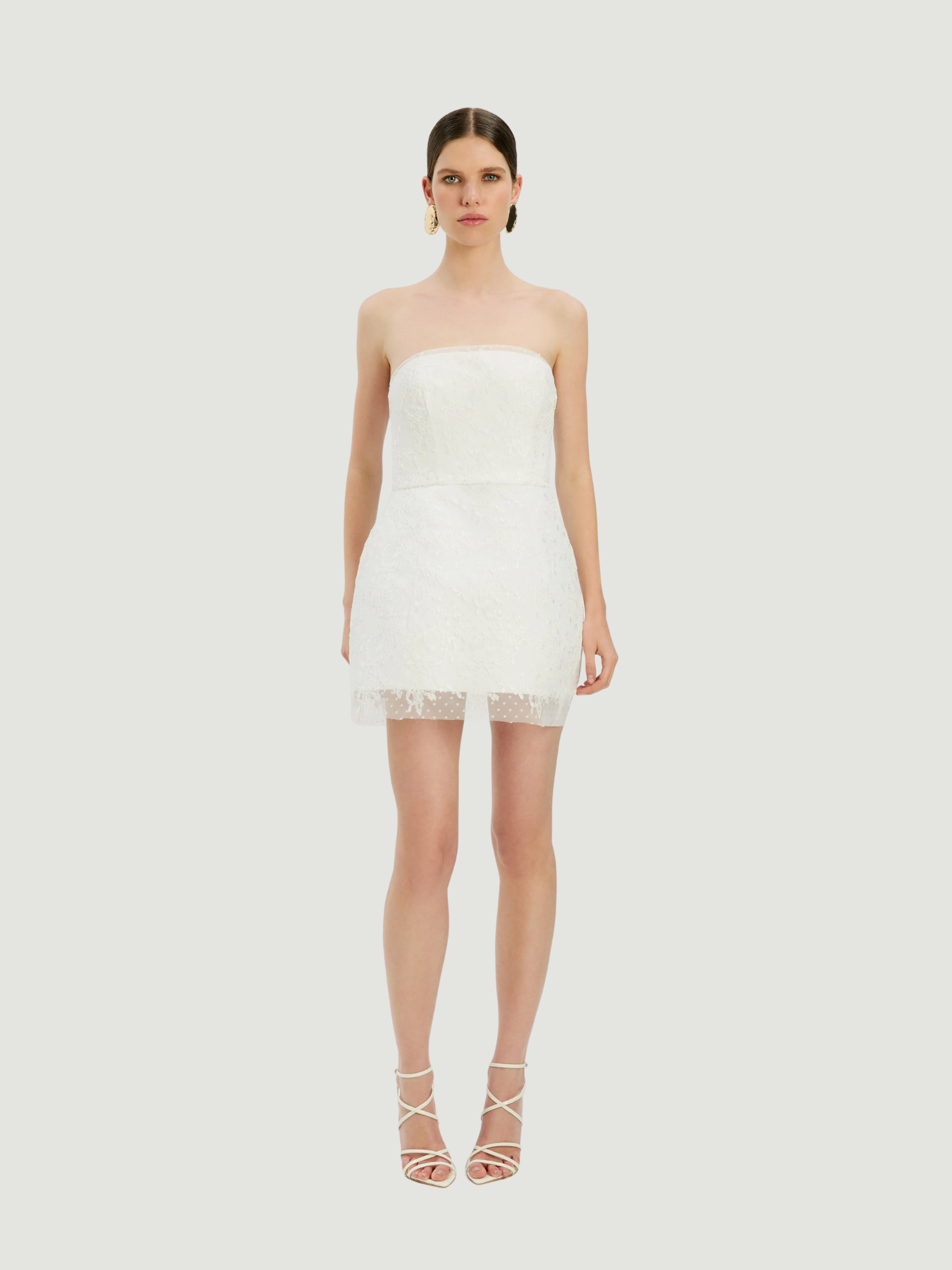 BARDOT WOMEN Franca Hourglass Mini Dress Ivory