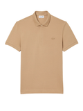 LACOSTE Regular Fit Paris Stretch Piqué Polo Shirt Beige
