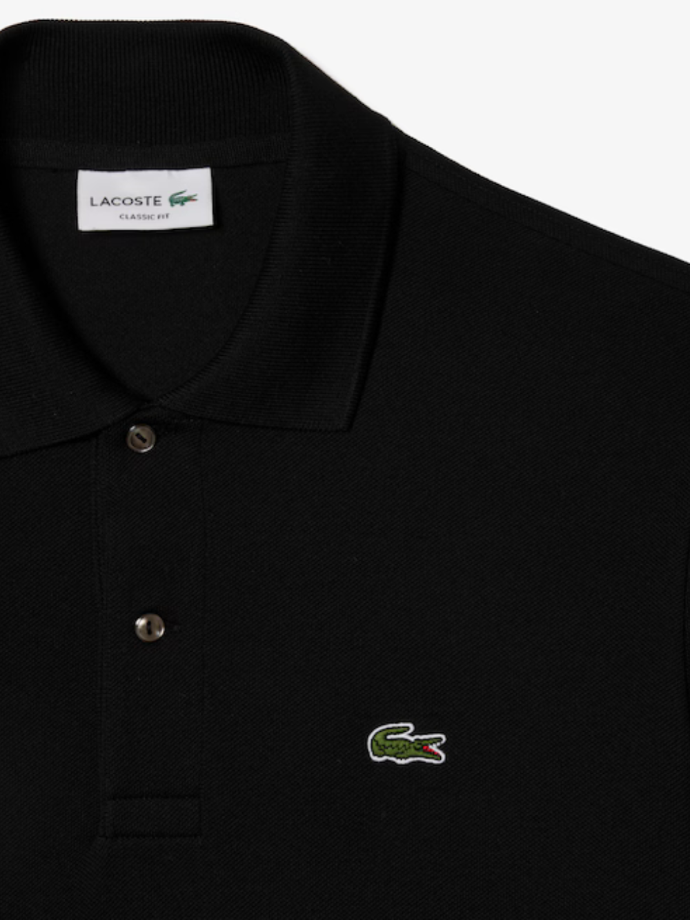 LACOSTE Classic Fit L.12.12 Original Polo Shirt Black