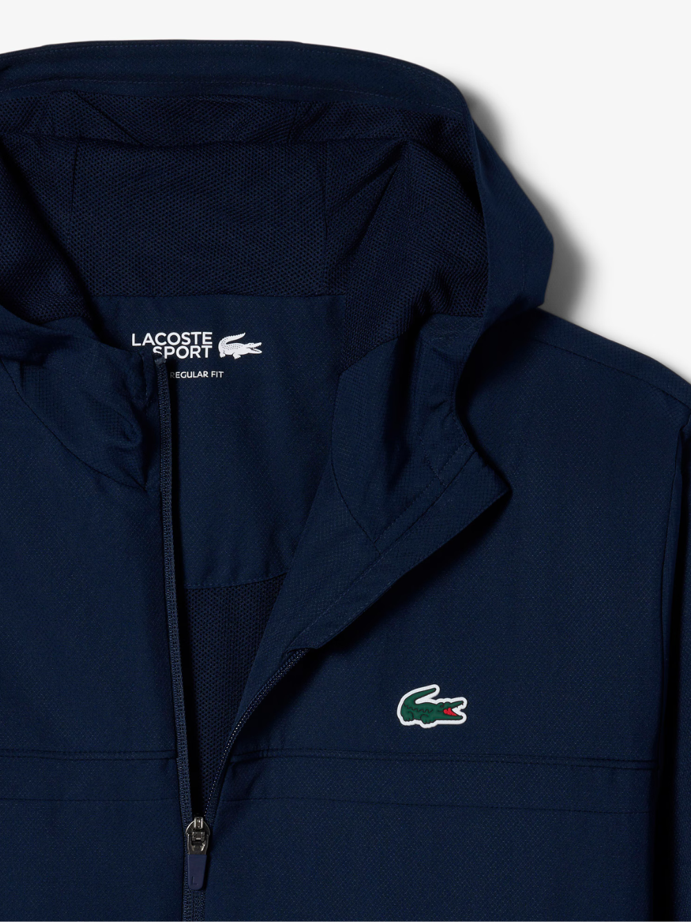 LACOSTE Water-Repellent Sport Track Jacket Navy
