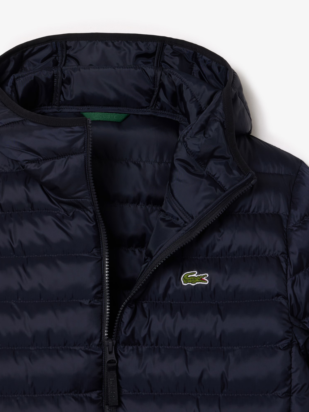 LACOSTE Water-Repellent Quilted Puffed Jacket Navy