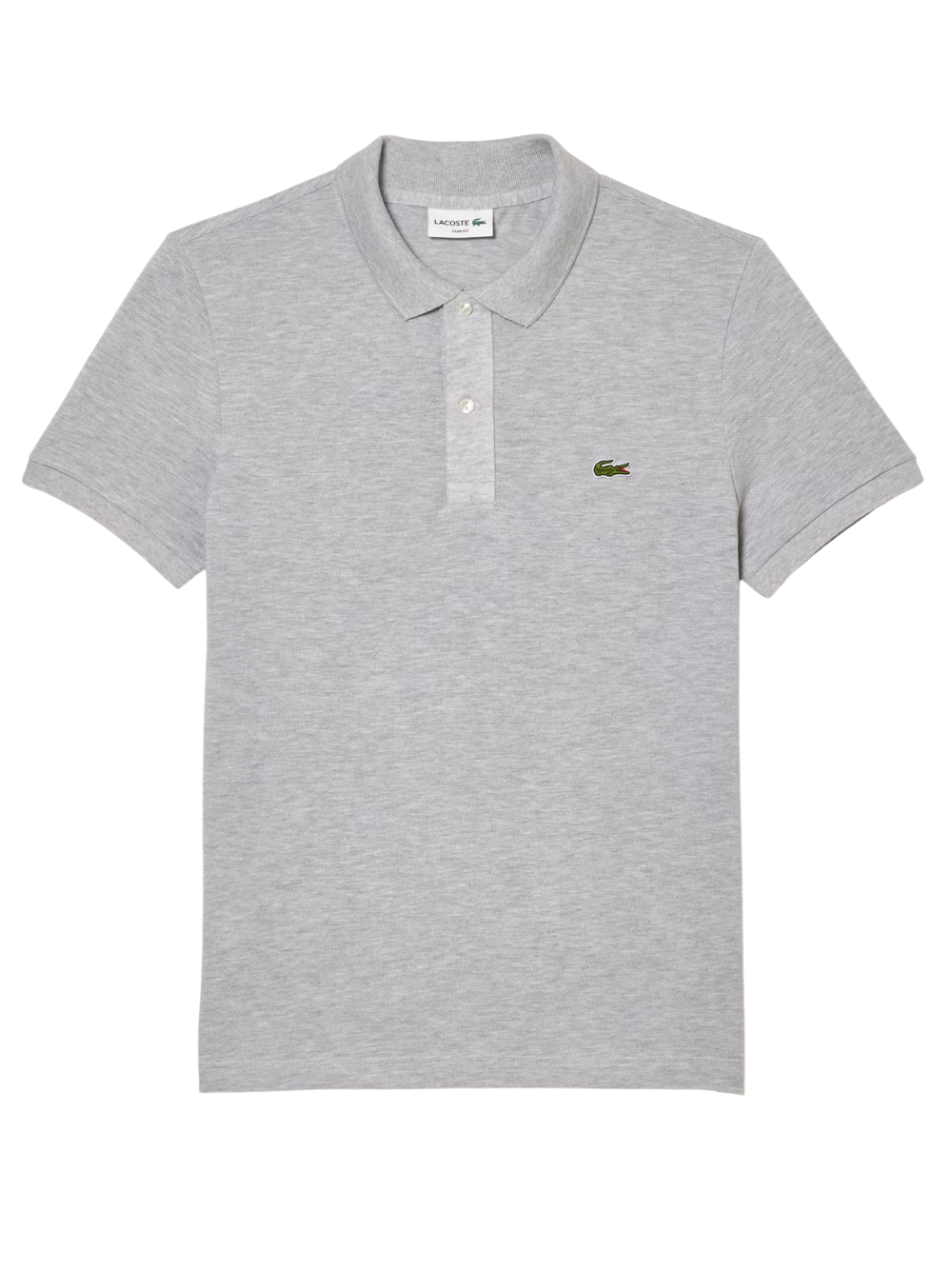 LACOSTE Slim Fit L.12.12 Piqué Polo Shirt Grey