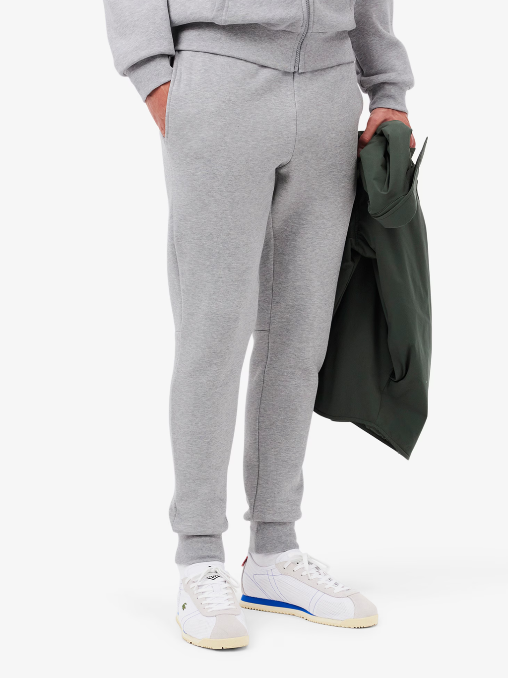 LACOSTE Hooded Tracksuit Light Grey