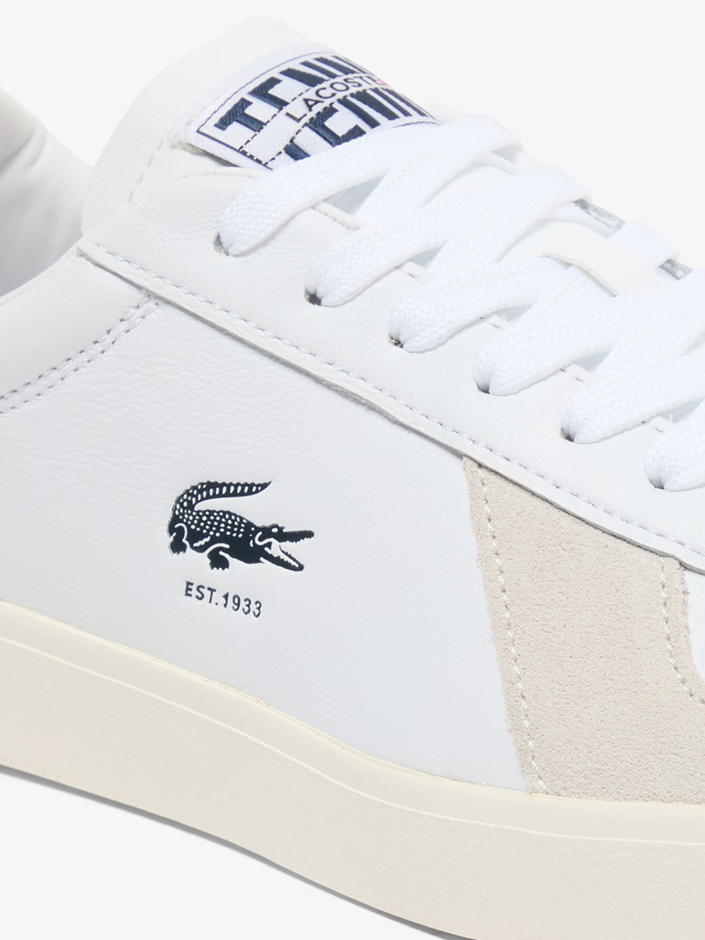 LACOSTE Baseshot Pro Leather Sneakers White/Navy