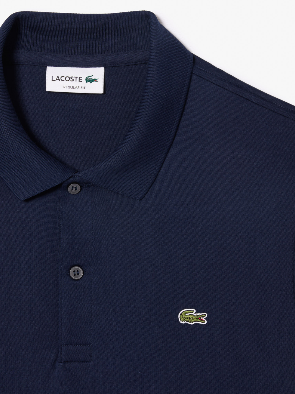 LACOSTE Regular Fit Cotton Pima Polo Shirt Midnight Blue