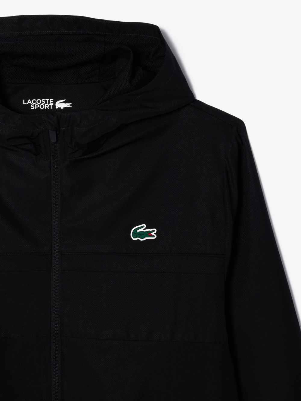 LACOSTE Water-Repellent Sport Track Jacket Black