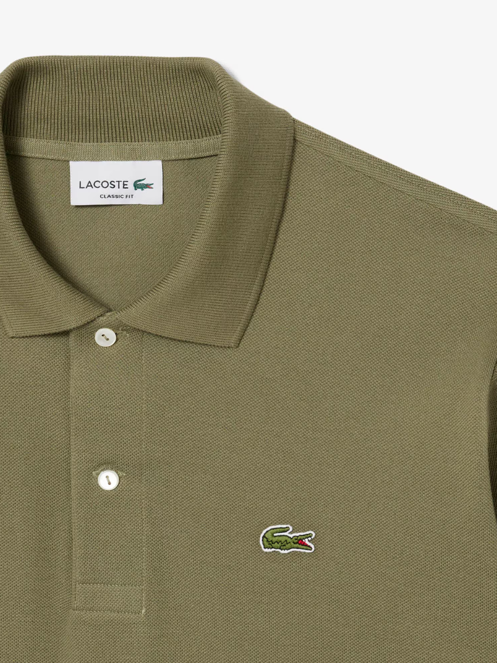 LACOSTE Classic Fit L.12.12 Original Polo Shirt Khaki Green