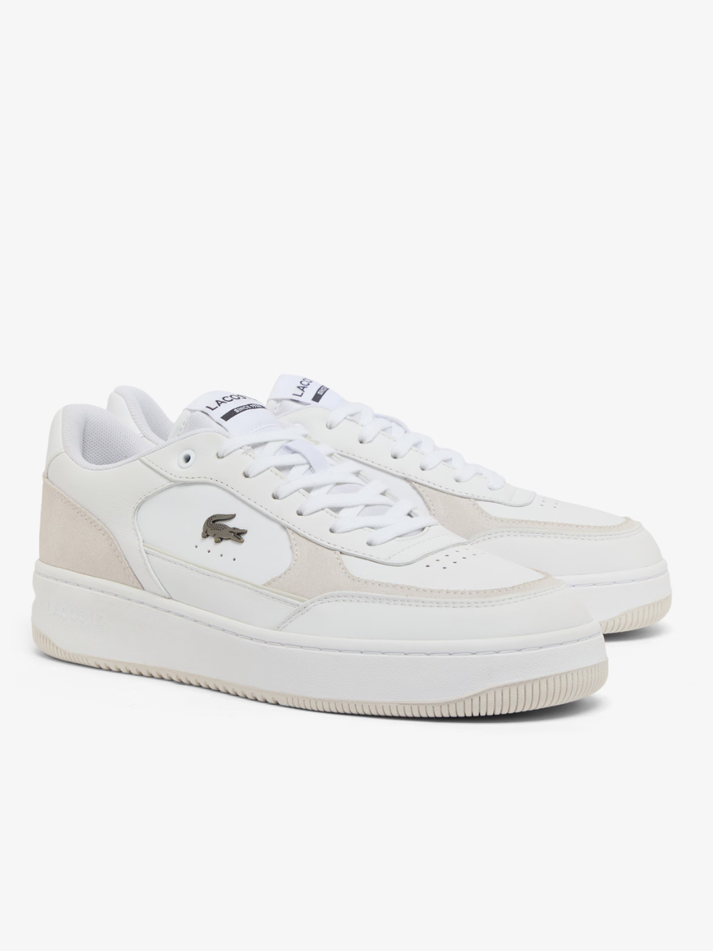 LACOSTE L001 Ace Leather Sneakers White