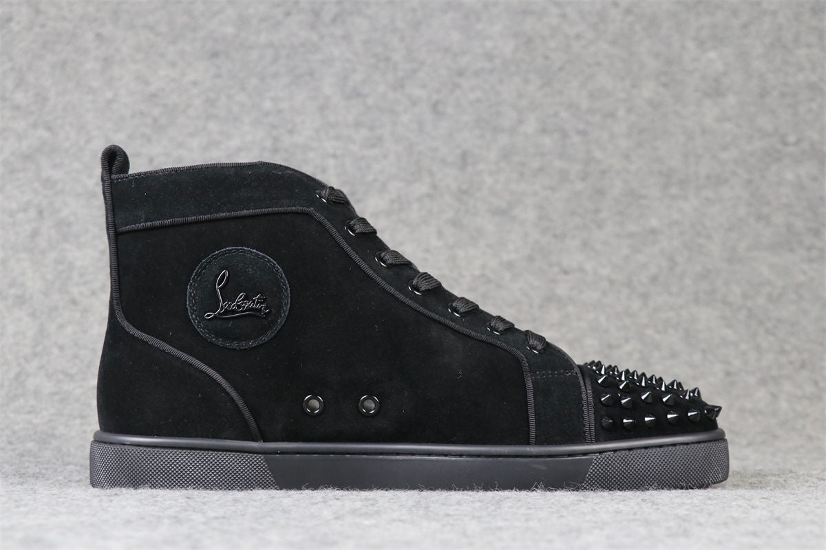 CL Lou Spikes Orlato High-Top ‘Black Suede’