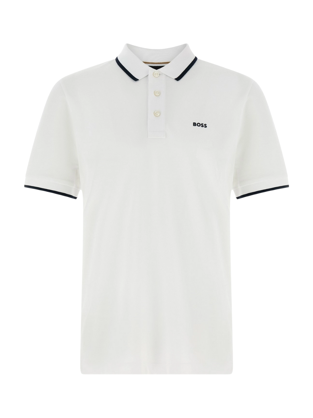 BOSS Parlay 190 Cotton-Piqué Polo Shirt With Contrast Tipping Natural