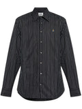 VIVIENNE WESTWOOD Orb-Embroidered Shirt Black