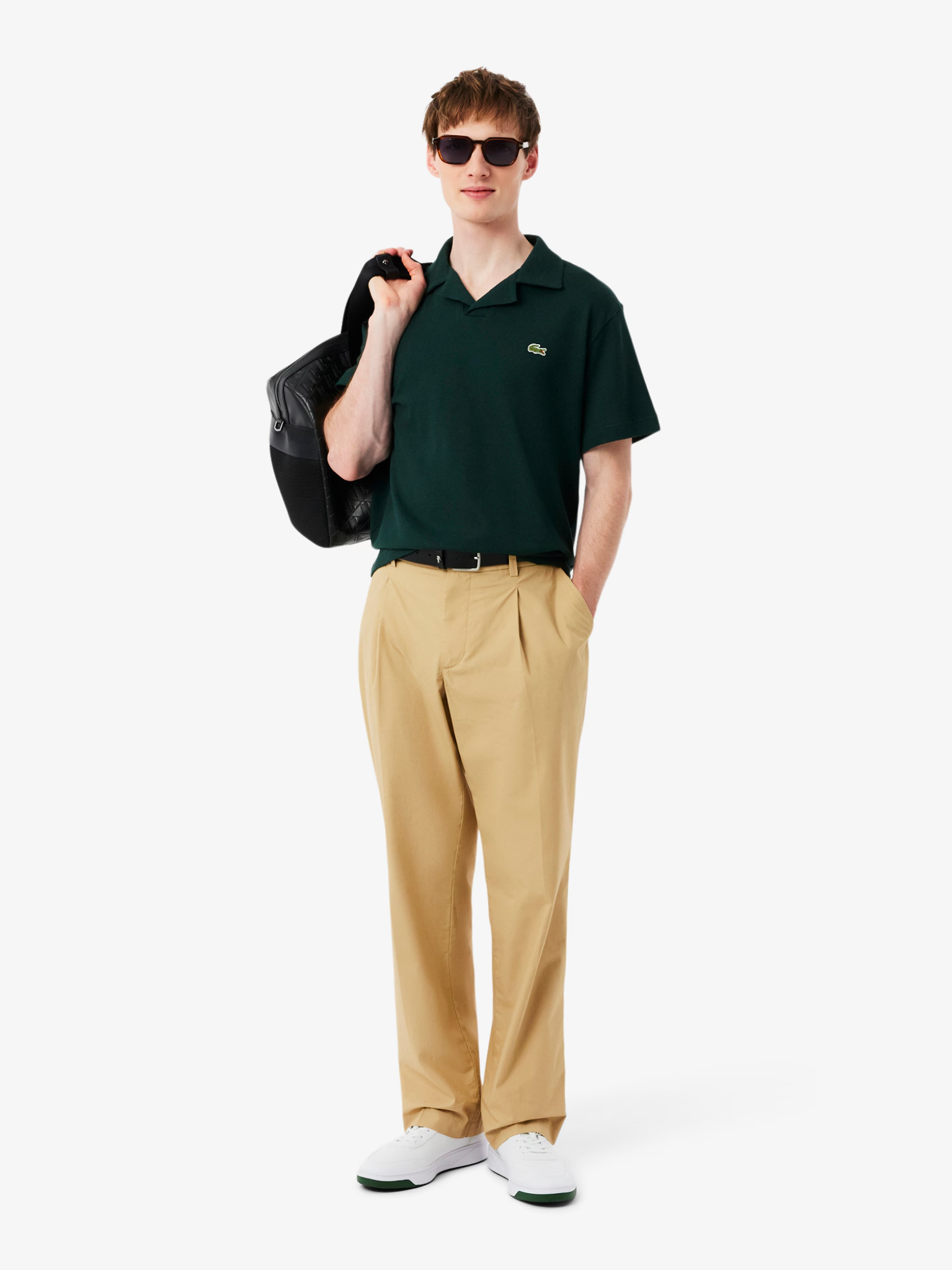 LACOSTE Court Pro Sneakers White/Dark Green