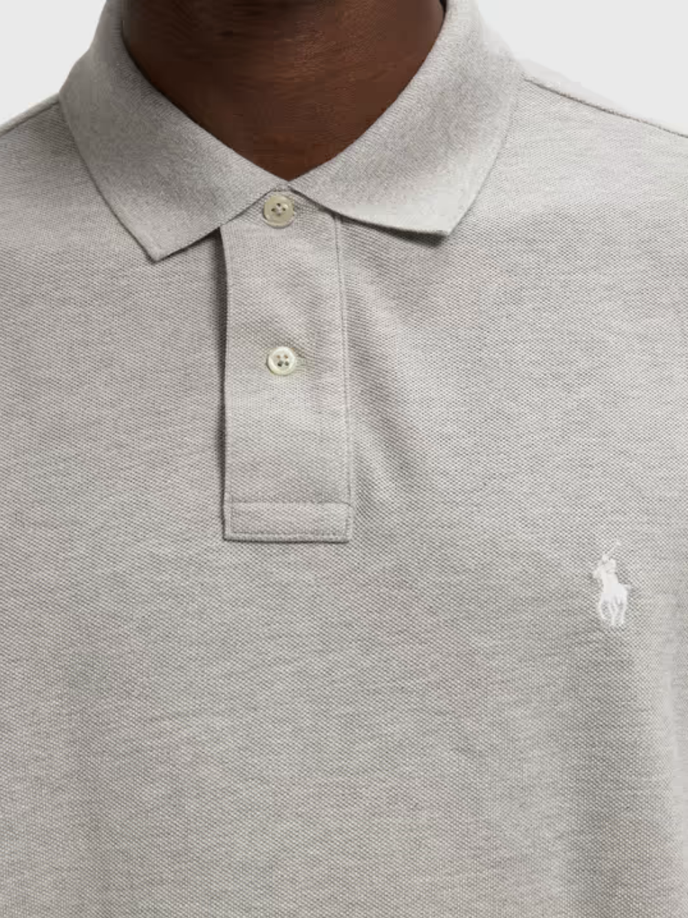 RALPH LAUREN Relaxed Fit Mesh Polo Shirt Spring Heather
