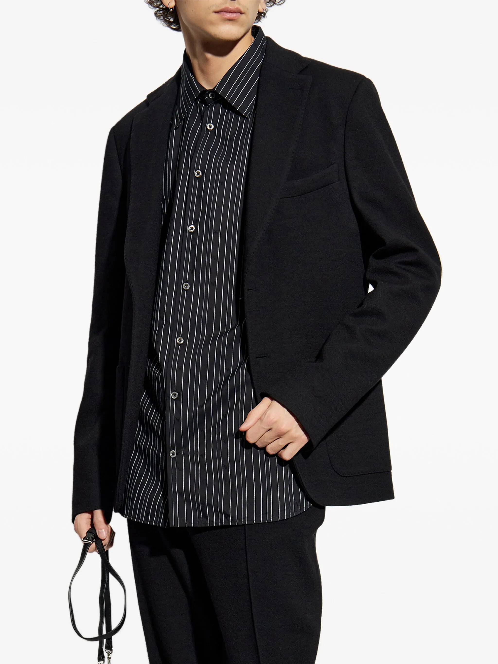 VIVIENNE WESTWOOD Orb-Embroidered Shirt Black