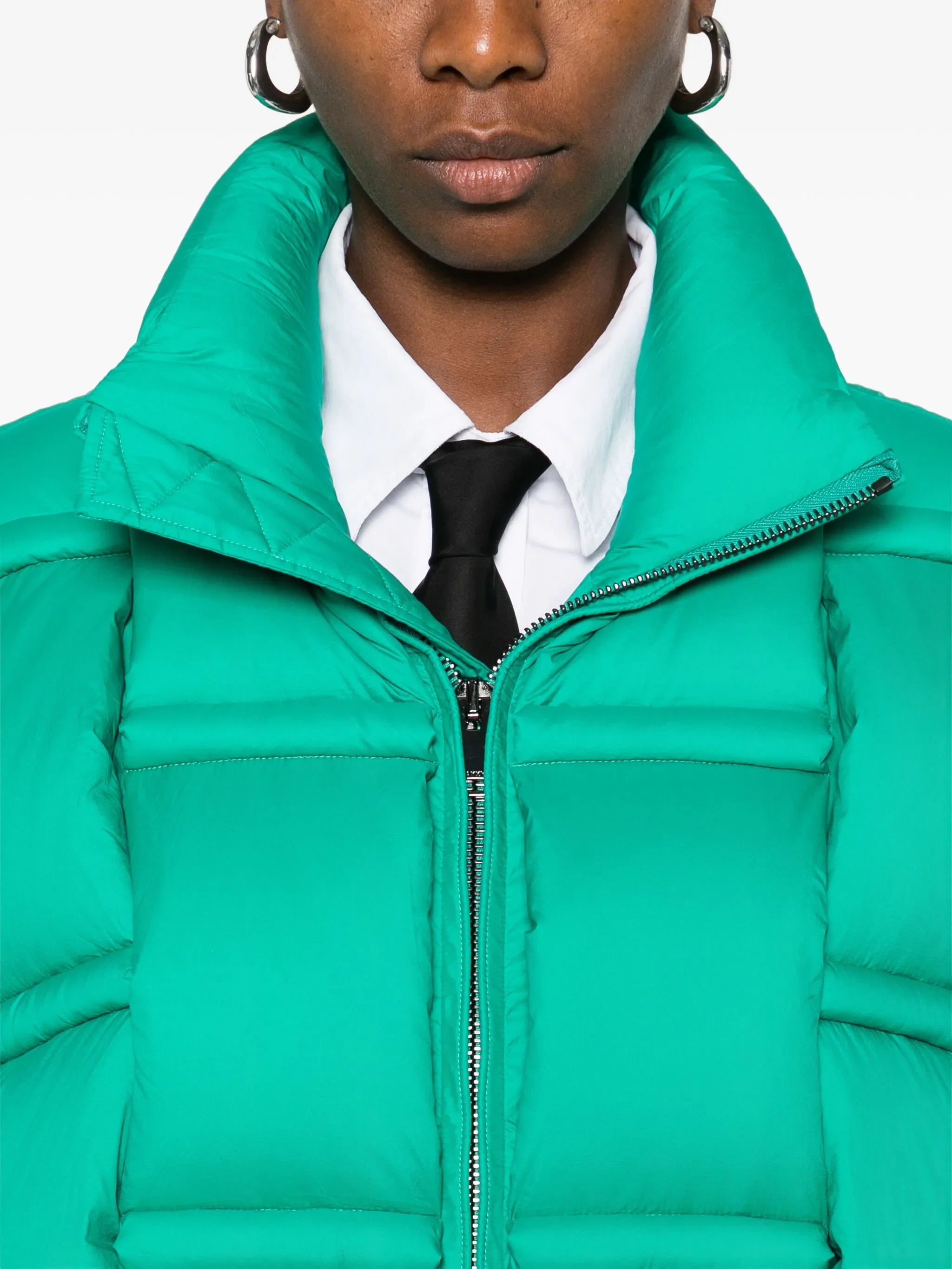 RAXXY 3D Down-Filled Puffer Gilet Quilted Green