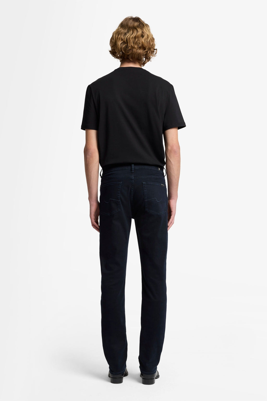 7 FOR ALL MANKIND Slim Luxe Performance Denim Jeans Eco Black