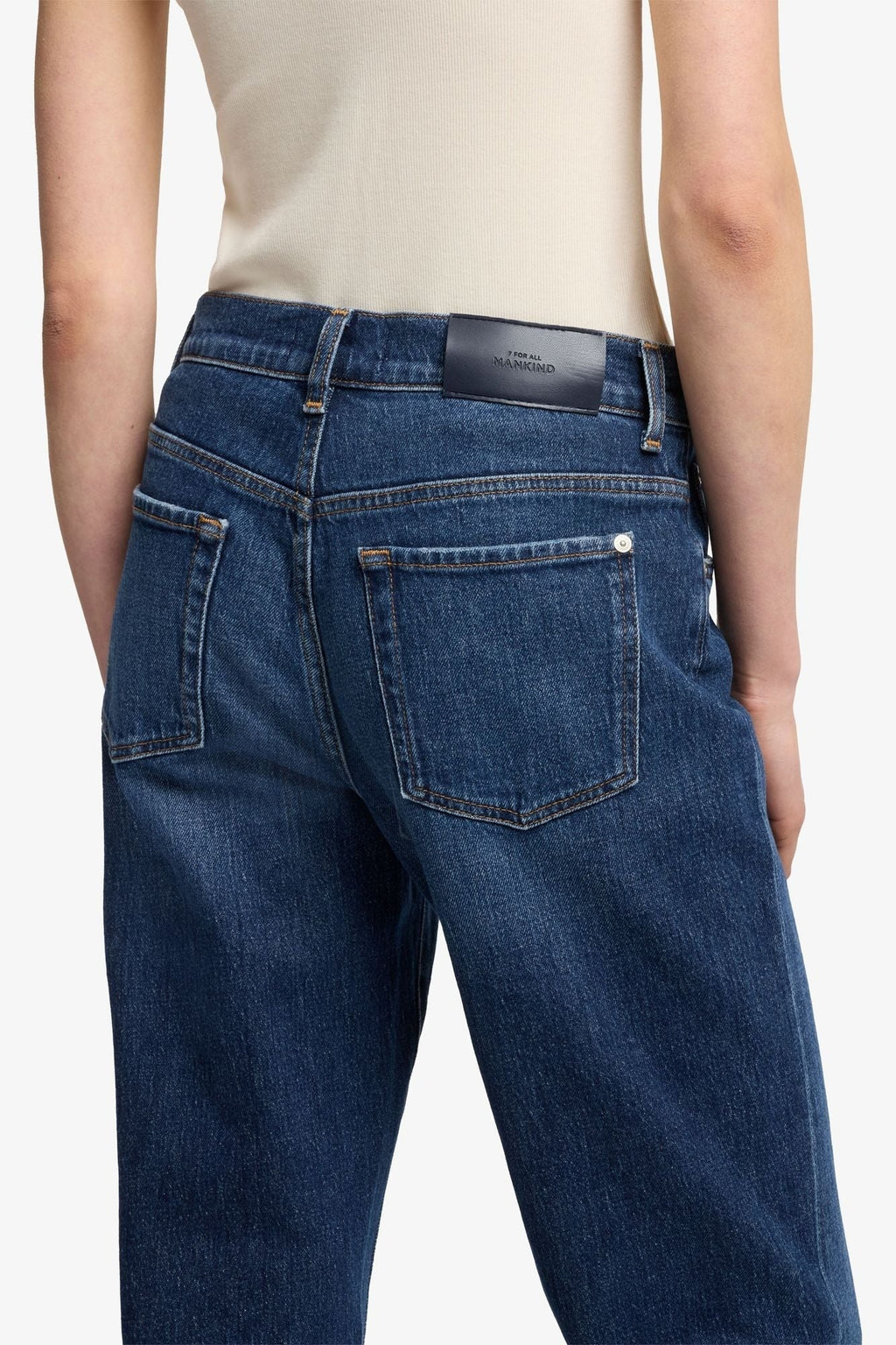 7 FOR ALL MANKIND WOMEN Tess Trousers Radar Jeans Dark Blue