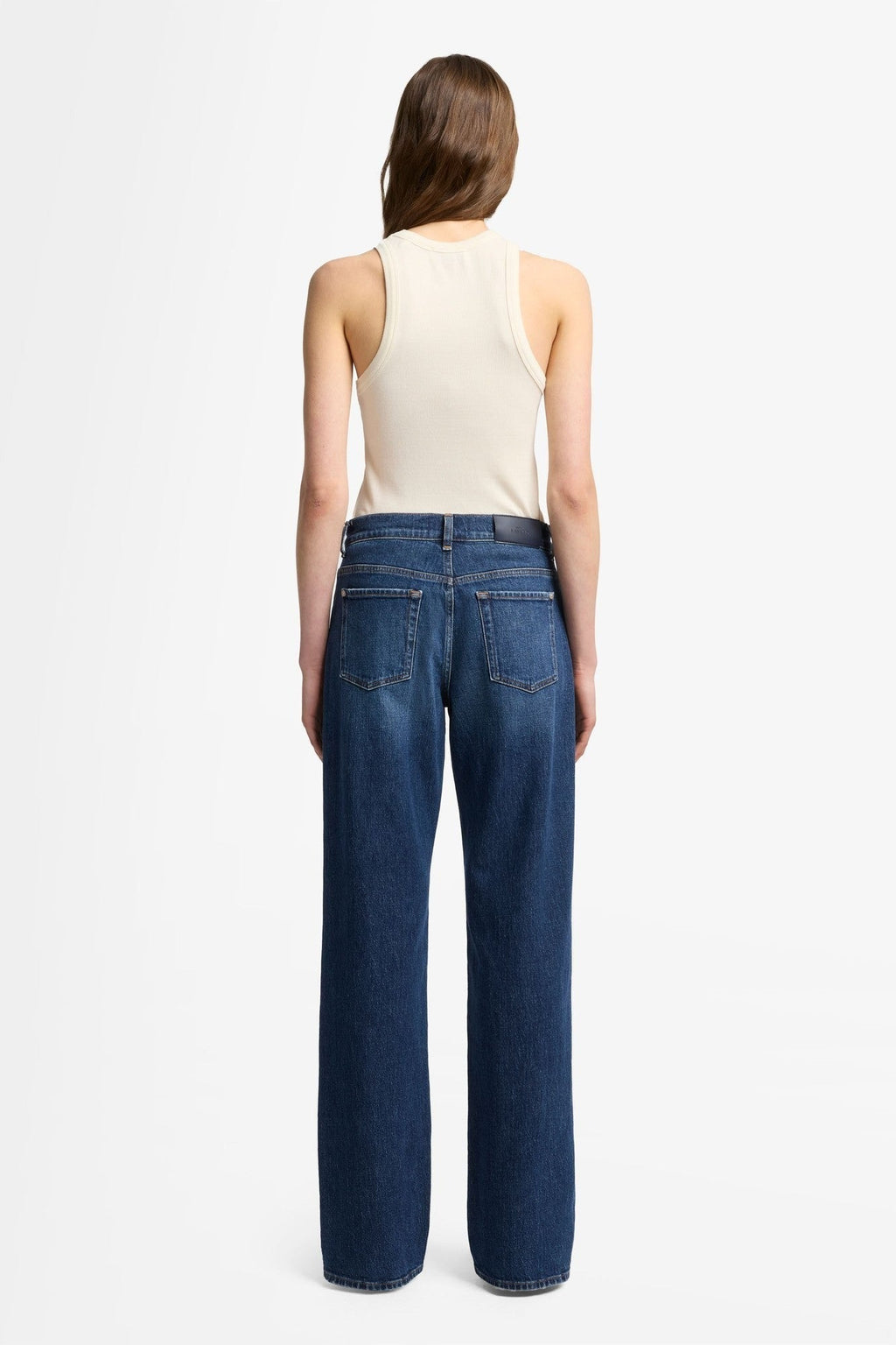 7 FOR ALL MANKIND WOMEN Tess Trousers Radar Jeans Dark Blue