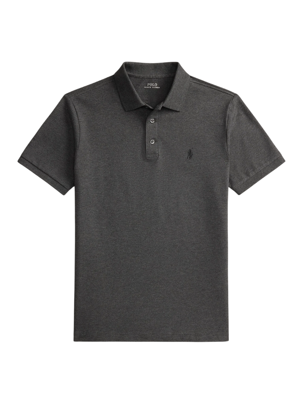 RALPH LAUREN The Iconic Custom Slim Fit Mesh Polo Windsor Heather