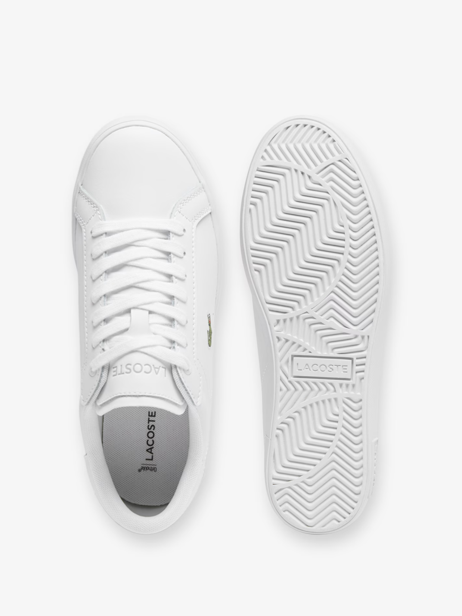 LACOSTE WOMEN Powercourt Leather Sneakers White