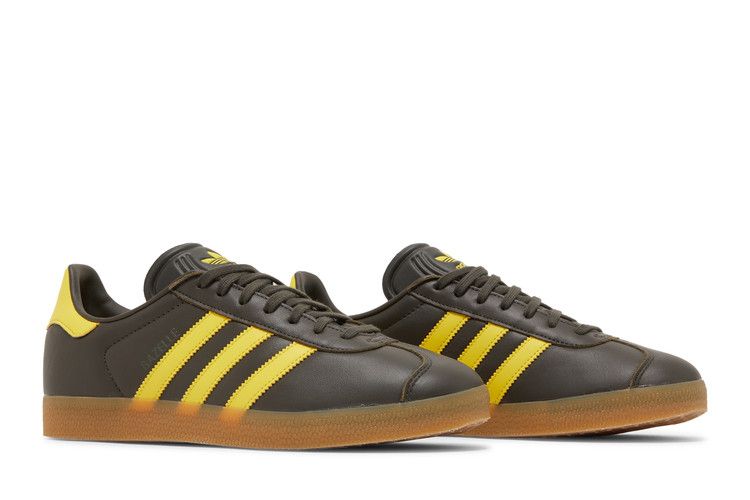 adidas Gazelle Shadow Olive Yellow Gum
