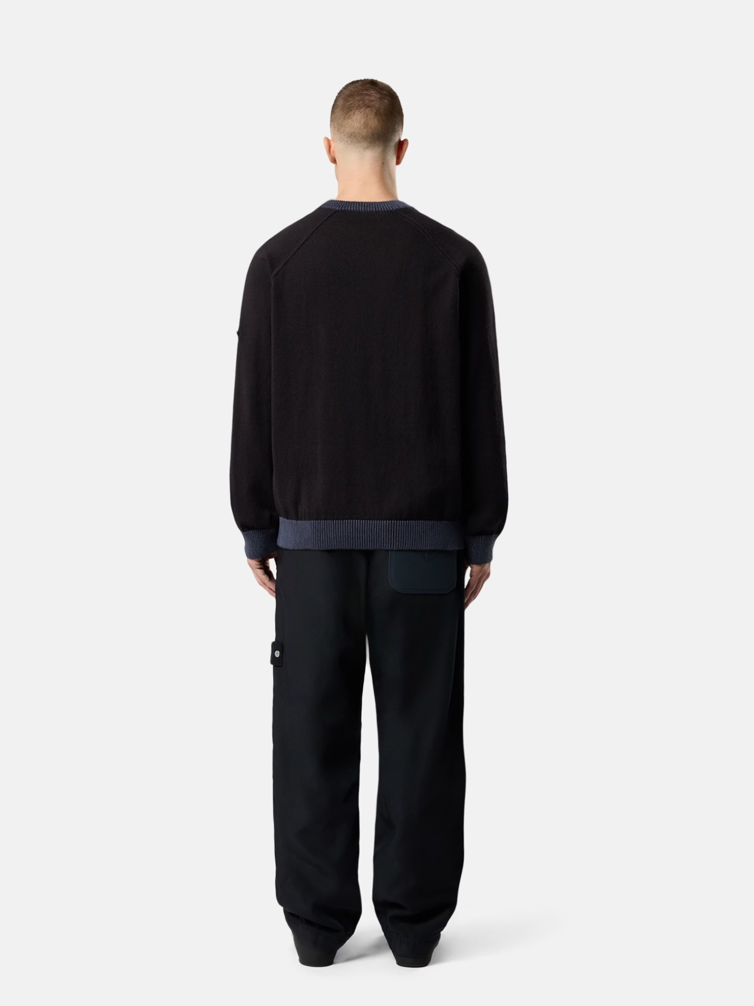 STONE ISLAND Archive-inspired Patch Fatigue Trousers Navy Blue