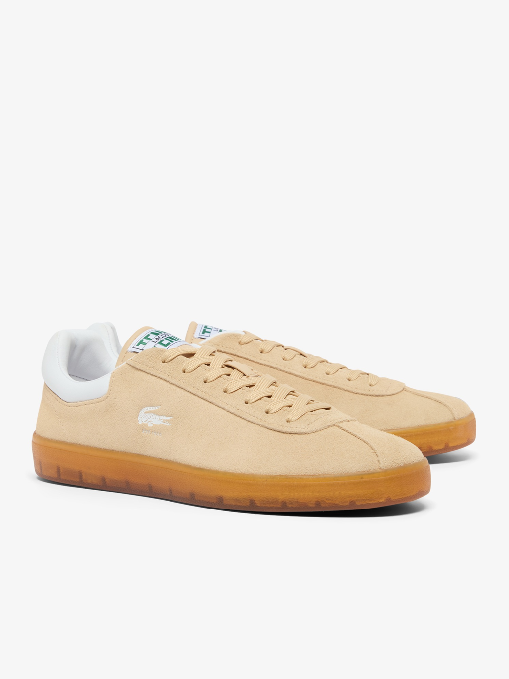 LACOSTE Baseshot Suede Sneakers Natural/Gum