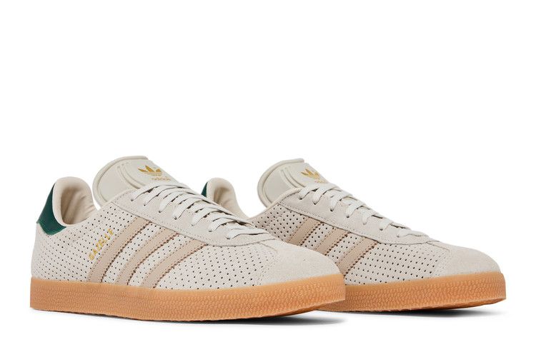 adidas Gazelle Aluminium Wonder Beige Collegiate Green