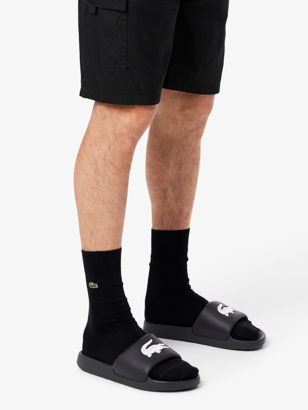 LACOSTE Serve Slide 1.0 Black/White