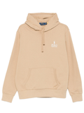 RALPH LAUREN Logo Fleece Hoodie Vintage Khaki