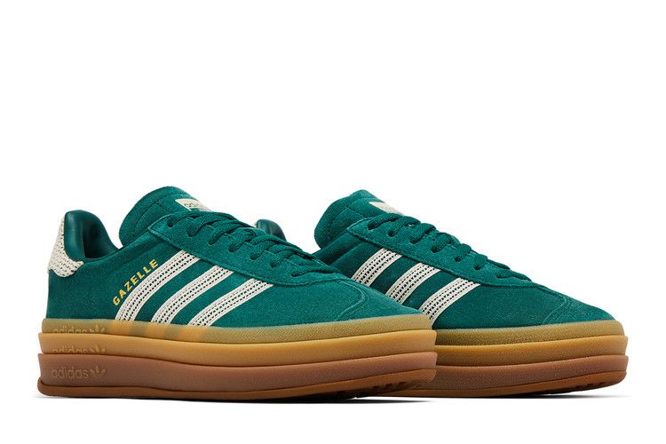 adidas Gazelle Bold Collegiate Green White Gold (Women's)