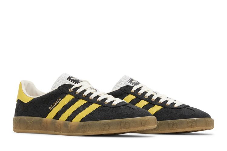 adidas x Gucci Gazelle Black GG Monogram