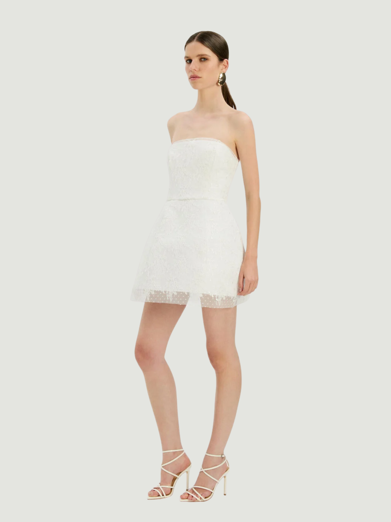 BARDOT WOMEN Franca Hourglass Mini Dress Ivory