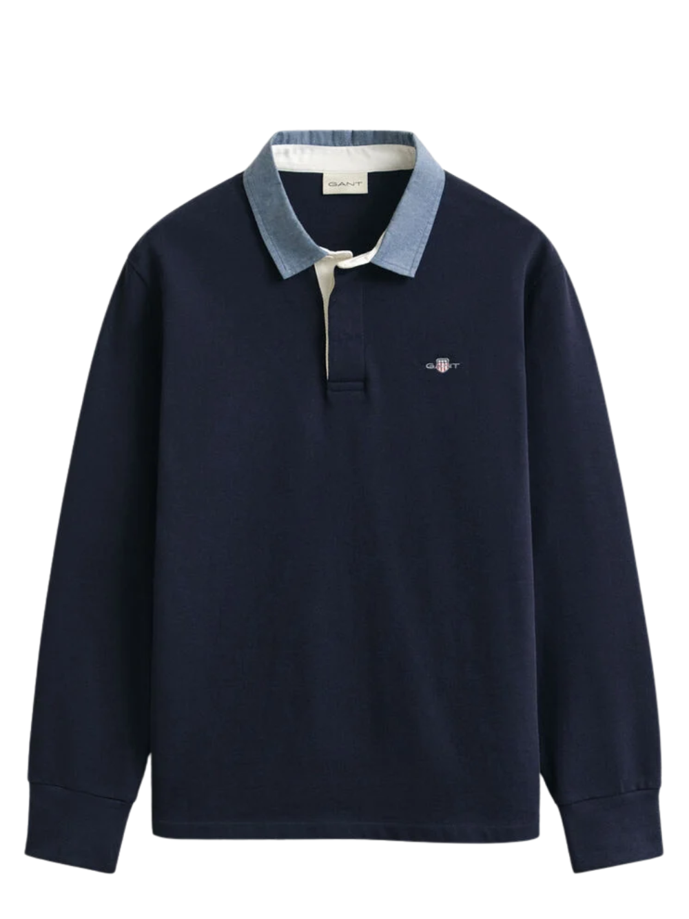 GANT Chambray Collar Heavy Rugger Evening Blue