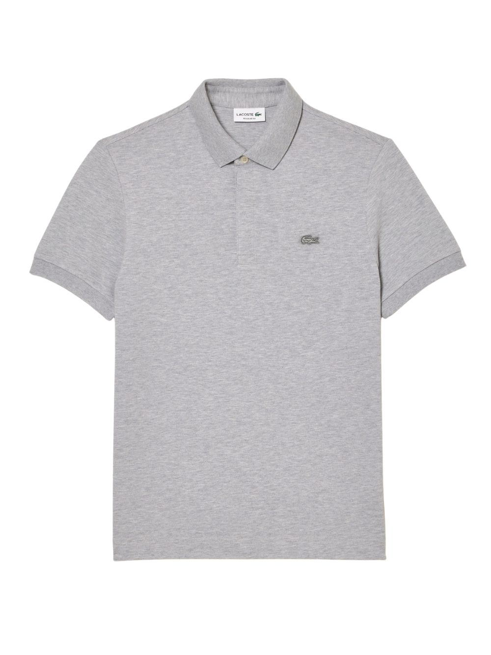 LACOSTE Regular Fit Paris Stretch Piqué Polo Shirt Grey
