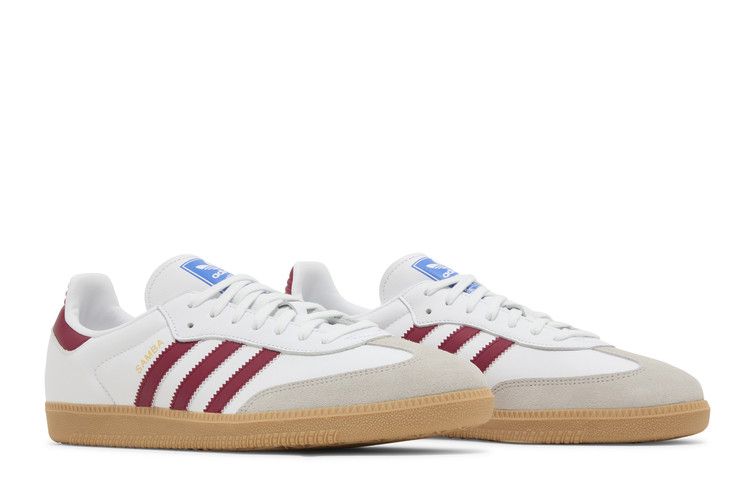 adidas Samba OG White Burgundy Gum