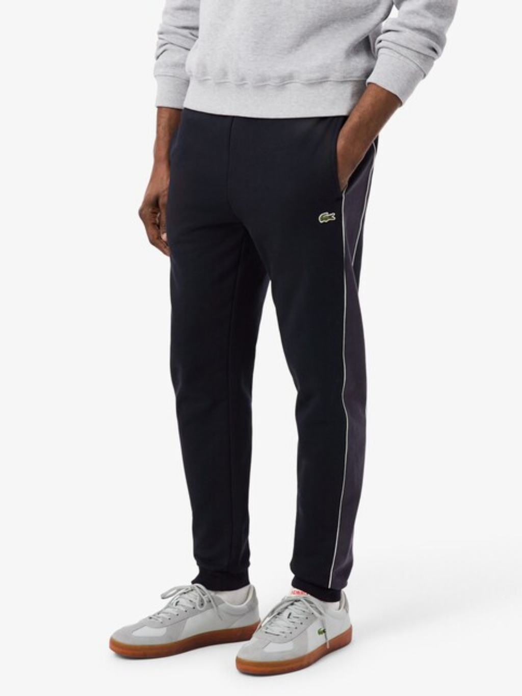 LACOSTE Tapered Leg Sweatpants Black