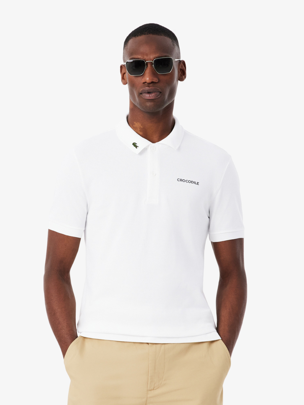 LACOSTE Regular Fit L.12.12 Branded Polo Shirt White
