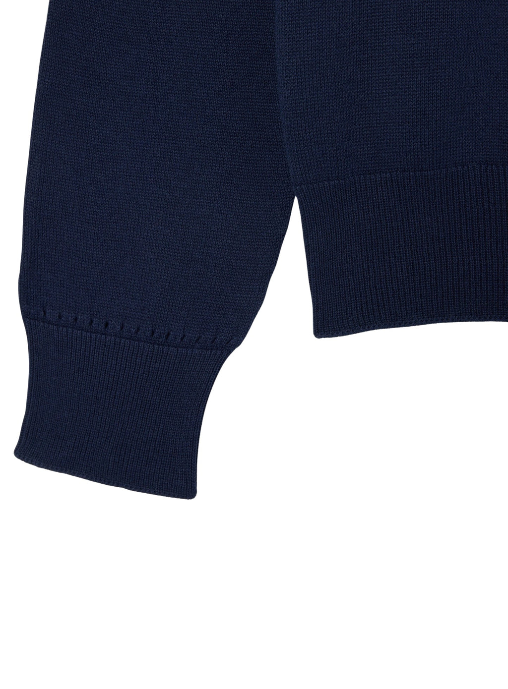 LACOSTE WOMEN 3D Knit Crew Neck Sweater Midnight Blue