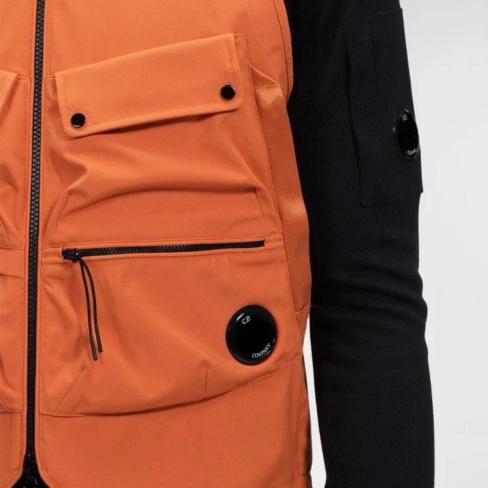 Cp Company Shell-R Lens Gilet Harvest Pumpkin