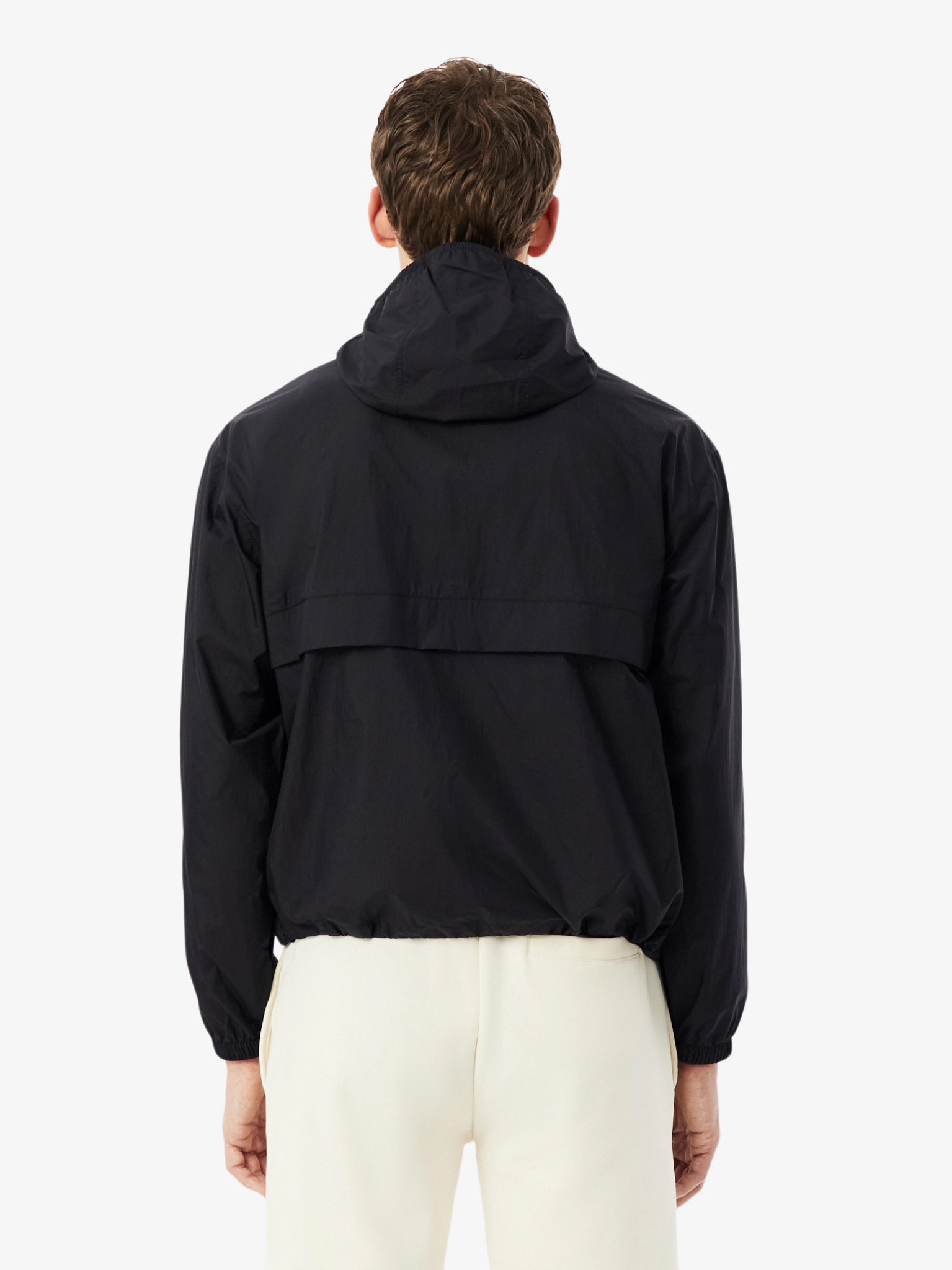 LACOSTE Water-Repellent Lightweight Packable Jacket Black